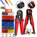 Alicate Crimpar Descascador Crimpador 3x1 Ilhós Tubular Ferramentas Eletrica Automático 1200 Terminais