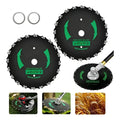 Kit 2 Disco Para Roçadeira Com Dentes De Corrente Motosserra