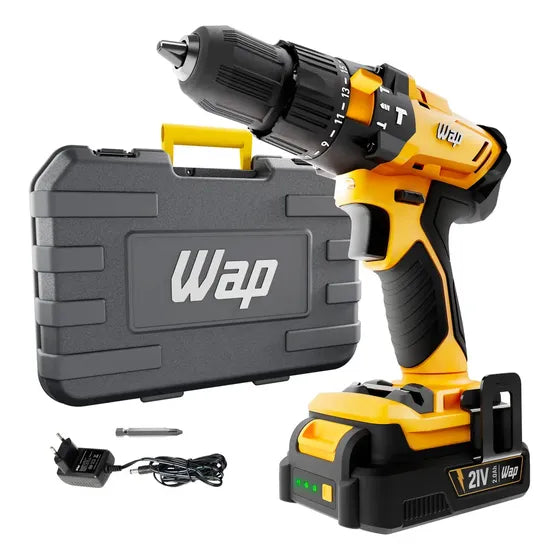 Parafusadeira e Furadeira de Impacto 3/8" WAP K21 ID02 2000 mAh
