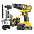 Parafusadeira E Furadeira Impacto The Black Tools Tb-21pw 3/8 Cor Amarelo Frequência 50/60 Hz