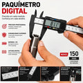 Paquímetro Digital Eletrônico Caliper De Fibra Carbono 150mm Alta Precisão Ferramenta De Medição Profissional