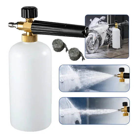 1 Litro  Snow Foam Espuma Engate  Rápido 1/4 Alta Pressão