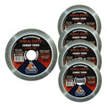 Kit 5 Discos Diamantados Porcelanato Turbo Extra Fino 105mm Branco