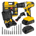 Parafusadeira Furadeira De Impacto 2 Baterias 20v Fonte Carregamento Bivolt Pfv238i Vonder