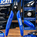 Alicate De Corte De Precisão P/ Eletrônica Plato 170 Cor Azul