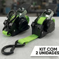 Kit 2 Catracas Retratil Automática Cinta 2 Metros Gancho S para amarração fretes carretinhas carreto moto jestksy