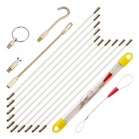 Kit 10 Varetas Pesca Fio 58cm Acessórios Passa Fio Varetas