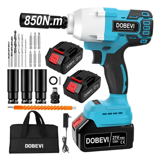 Chave De Impacto 4.0ah Parafusadera Dobevi Cor Azul 850n.m