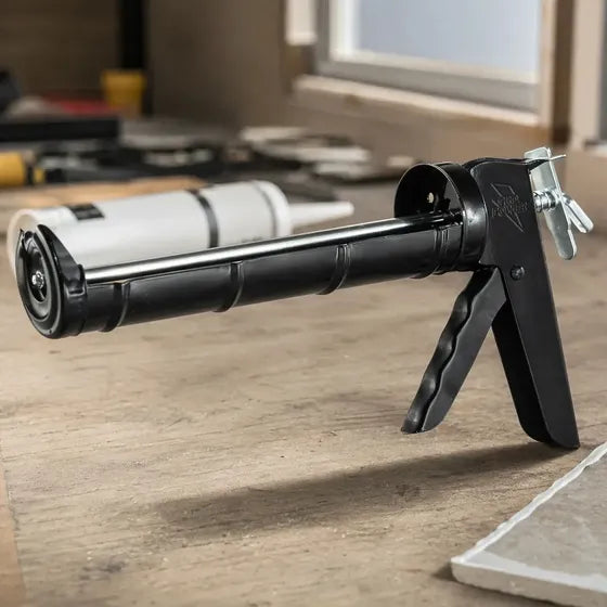 Pistola Aplicador Silicone Pu Aberto Catraca Metálica Aplicador Manual Selante Cola Tubo Estrutura Reforçada Uso Construção Reparos Vedação
