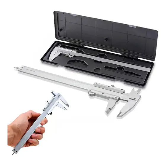 Paquimetro Manual Universal Analogico 150mm Aço Inox Estojo Thype
