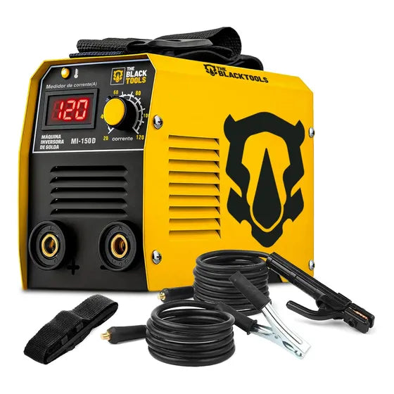Máquina Inversora De Solda Portatil Mma Eletrodo MI150D 120A The Black Tools