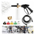 Kit Snow Foam Mangueira 10m Engate Rápido Bicos Alta Pressão