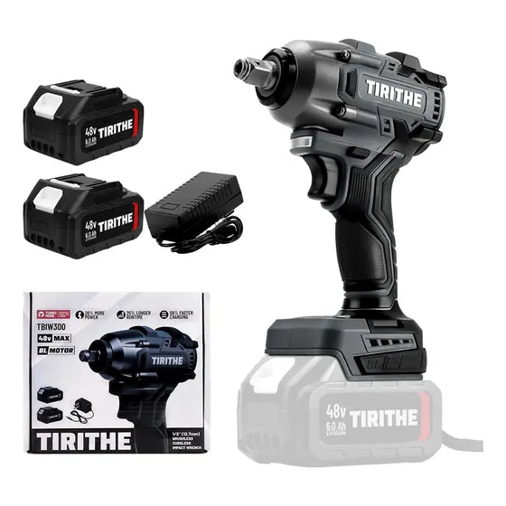 Chave De Impacto Brushless 500nm Com 2 Baterias 48v