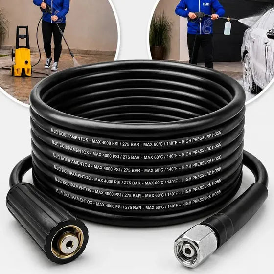 Mangueira Lavadora Alta Pressão Compativel com Wap Ousada Plus 2200, Atacama Black 2200, Tekna HLX110 com 5 metros