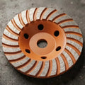 Disco Desbaste Rebolo Turbo Diamantado 115mm Com Rosca M14 Laranja