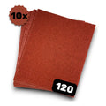 Kit 10 Lixas Massa Madeira 3m Grão 60 80 100 120 150 180 220