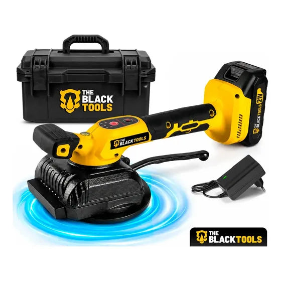 Maquina Assentar Pisos Porcelanatos Elétrica Com Ventosa Até 50kg A Bateria 21v Ttm21b The Black Tools