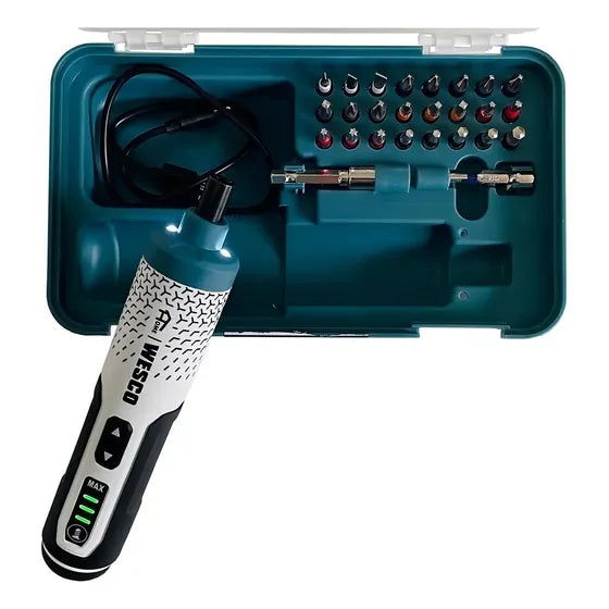 Parafusadeira A Bateria 3,6v C/ Estojo E 24 Acessórios Wesco - WS2001