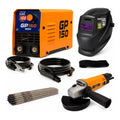 Kit Máquina Solda Gp150 220v Máscara Eletrodo Esmerilhadeira
