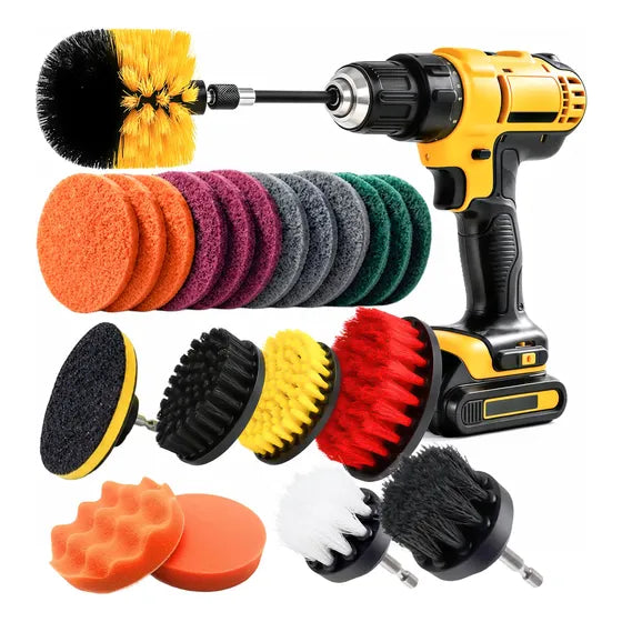 Kit 22 Escovas Rotativa Limpeza Para Furadeira Parafusadeira